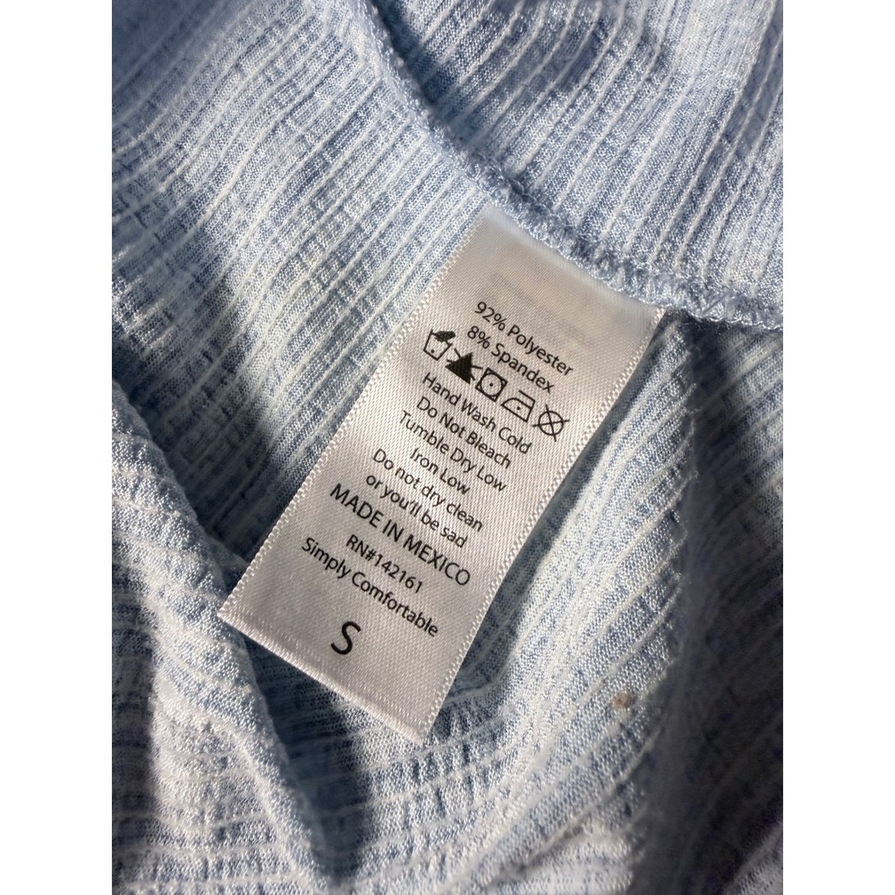 LuLaRoe Dress Womens‎ Small Blue Space Dye Tiered Babydoll Short Sleeve Knit - Picture 3 of 7